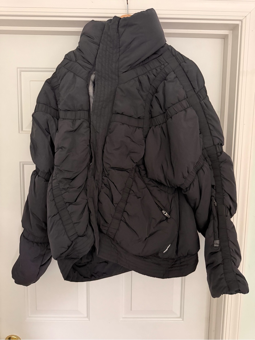 Free People Shirr Enough Backpack Puffer